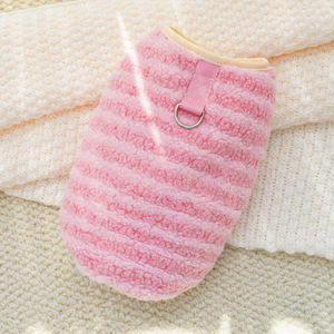 Kış sıcak yavru kedi giyim için katı ceket ceket yavru <span class=keywords><strong>Chihuahua</strong></span> köpek kazak kıyafet Pet malzemeleri yastıklı polar köpek giysileri - Product Image 6