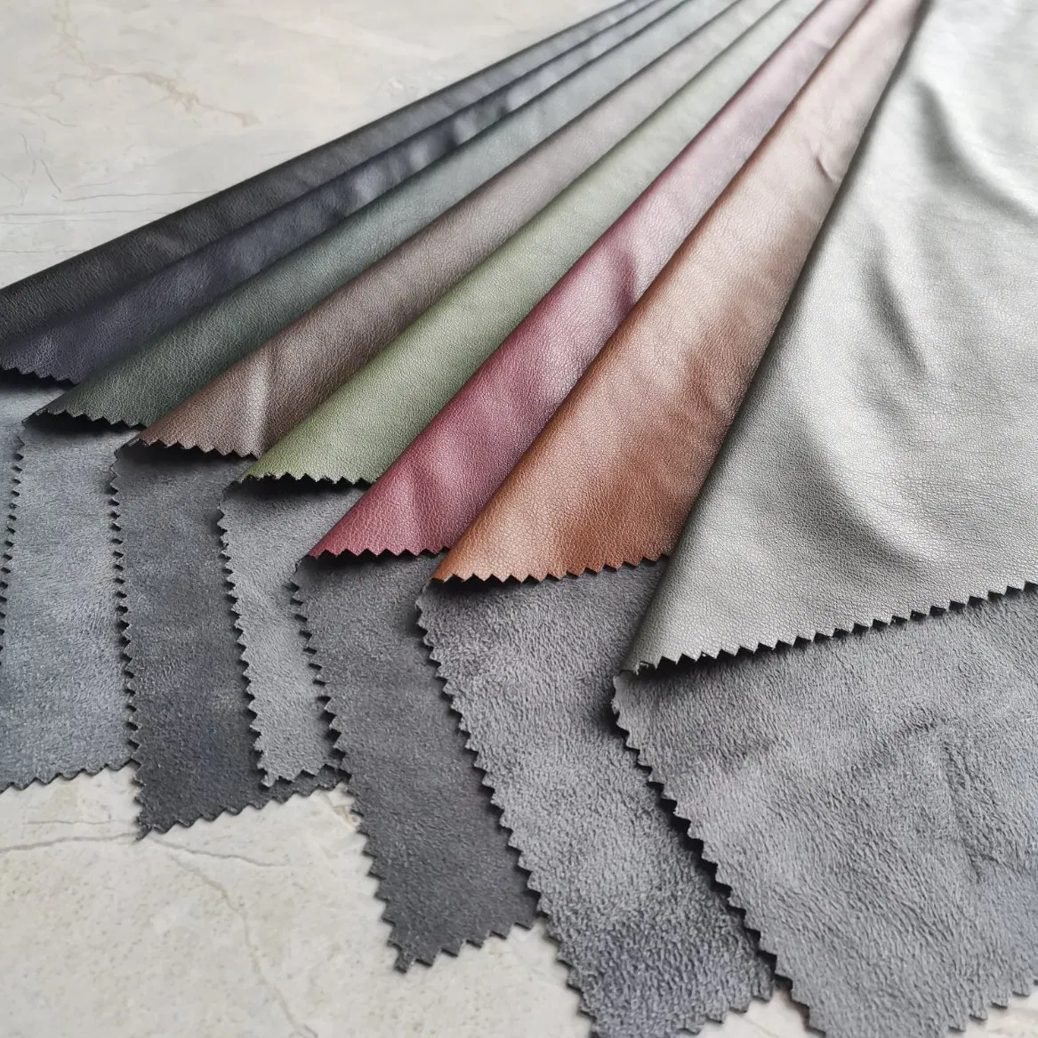 Professional High Quality Synthetic Microfiber Leather Fabric Waterproof Stretch Car Furniture Elastic Craft Imitation Leather