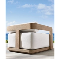 Fauteuils de jardin Chaise d'extérieur en bois massif de teck Fauteuils de jardin en teck Chaises de patio Fauteuil