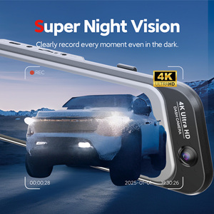 Cámara para Auto Carlover 4K UHD Fisheye con IA, 3 Canales, 9.66 Pulgadas, GPS, Cámara Frontal 4K y Trasera 2K - Product Image 4