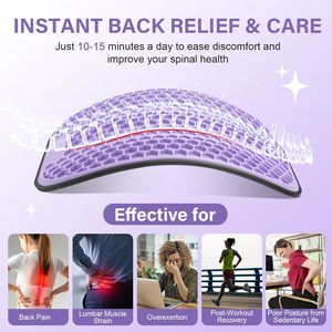 Soporte Lumbar Ajustable |    Estirador de espalda para aliviar el dolor lumbar |   Tabla de descompresión espinal para la columna vertebral - Product Image 6