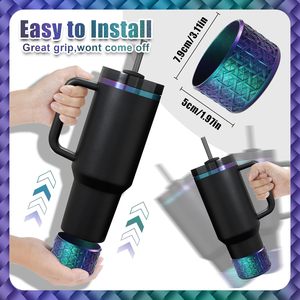 Protège-venteau en silicone pour bouteille d'eau <span class=keywords><strong>Stanley</strong></span> – Housse de protection inférieure pour gobelet – Accessoires pour bouteilles d'eau de sport - Product Image 2