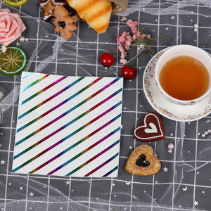 Serviettes en <span class=keywords><strong>papier</strong></span> imprimées florales, décoration de table moderne en pâte de bois pour Noël, Pâques, Journée de la Terre - Product Image 5