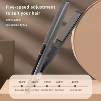 Lisseur à cheveux en nano-plastique de bonne qualité, 450 degrés, usage professionnel en salon, fer à lisser haute température avec écran LED