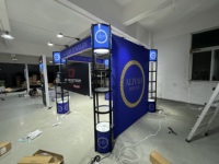Boîte à lumière en tissu tendu, éclairage LED à CRI 95Ra élevé, éclairage par le bord, panneau publicitaire modulaire en aluminium, stand d'exposition, mur