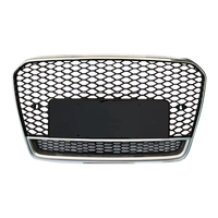 Grille de pare-chocs avant nid d'abeille style RS5 effet fibre de carbone pour Audi A5 S5 B8.5 2012-2016