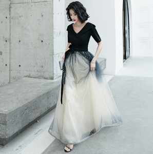 S1863N 2026 Nuovo Elegante Abito da Sera da Donna, Abito da Damigella Sposa con Colore Sfumato, Abito per Riunioni Annuali, Abito da Sposa da <span class=keywords><strong>Hostess</strong></span> Sognante - Product Image 2