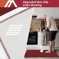 Tapis de cuisine lavables, rembourrés, tuftés, en polypropylène, antidérapants, absorbants, avec envers antidérapant en latex, anti-fatigue