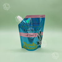 Herbruikbare drinkpakjes met opdruk, 250ML 500ML 1L, staande verpakkingen voor dranken en sappen, met uitgiettuit