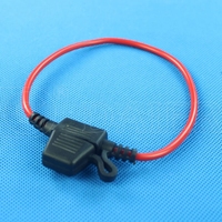 Pemegang Sekring Bilah Otomatis Inline ATC ATO 16AWG Tahan Air Mini dengan Kabel 25CM untuk Mobil Truk Otomotif