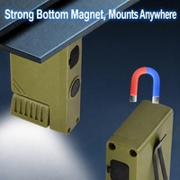Senter Mini EDC dengan Klip Magnetik, Lampu Tipe-C Isi Ulang RGB Strobe Gantungan Kunci untuk Berkemah Darurat Grosir Pabrik OEM/ODM