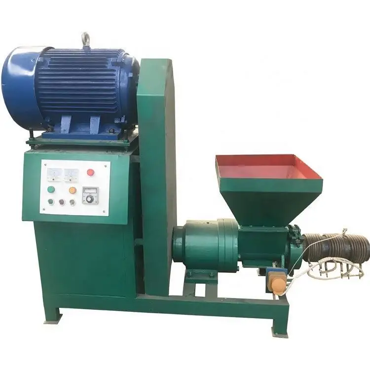 Houtskool Briket Extruder Machine Zaagsel Biomassa Briketteren Apparatuur