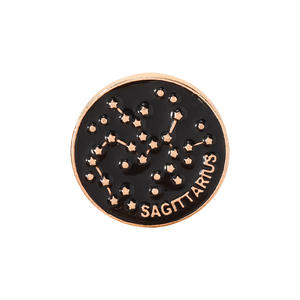 Venta al por mayor de pines de solapa de metal esmaltado chapados en oro con 12 constelaciones de <span class=keywords><strong>amor</strong></span>, personalizados: Aries, Escorpio, Géminis, Libra, Piscis, Leo - Product Image 4