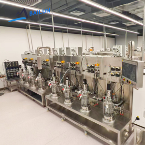 Anaerobic Bioreactor Fermenter 5L 10L Glass Vessel Jacketed Stirred Tank for Bacteria/Fungi Culture - Product Image 1