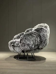 Silla nórdica para sala <span class=keywords><strong>de</strong></span> estar, silla <span class=keywords><strong>de</strong></span> <span class=keywords><strong>lana</strong></span> <span class=keywords><strong>de</strong></span> tela, sofá <span class=keywords><strong>de</strong></span> lujo <span class=keywords><strong>de</strong></span> un solo asiento, sillas <span class=keywords><strong>de</strong></span> salón decorativas, sillón Perezoso - Product Image 4