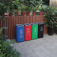 Poubelle de bureau 3 en 1, compartiments, tri de poubelles
