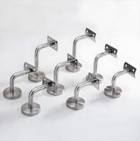 Support de main courante en acier inoxydable 304/201 avec support de support de tuyau de raccord de main courante en verre pour escaliers