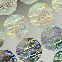 Étiquette d'autocollant de sécurité hologramme inviolable de sceau adhésif PET étanche 3D personnalisé pour thé parfum anti-contrefaçon autres utilisations