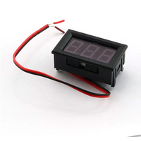 Mini Voltímetro Digital AC 70V-500V, Medidor de Voltaje de Panel con Pantalla LED de 2 Cables
