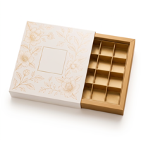 Boîte cadeau en papier pour gâteaux de lune avec compartiments ronds pour l'emballage alimentaire des fêtes, vente en gros, boîte cadeau personnalisée