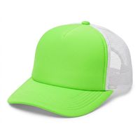 Casquette Trucker X&K personnalisée à 5 panneaux, profil haut, avec impression graphique en relief sur le devant en mousse sans couture, respirante, pour le cyclisme, vente en gros