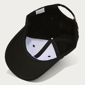 New Custom Logo Trendy Fashion Baseball Cap Simple Embroidered Letter Hard <b>Top</b> Cotton 6 Panel Sports Caps for Women Men - Product Image 5