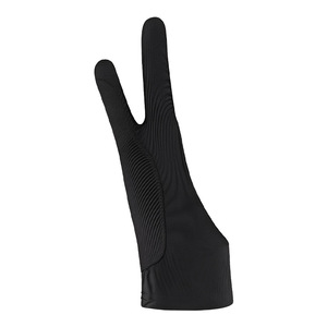 Guantes de Dibujo de Dos Dedos, Elásticos, Transpirables, Anti-Tacto Accidental, Específicos para Tablets, Unisex, Negros - Product Image 1