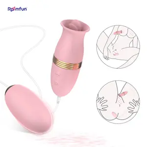 Oral Sex Licking Tongue Stimulator Clit Vagina Nipple Vibrator G Spot Dildo