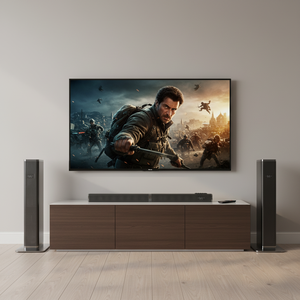Barra de sonido separable Samtronic 2 en 1, altavoz de TV con Bluetooth montado en la pared con cable multimedia HD para cine en casa 60W - Product Image 5