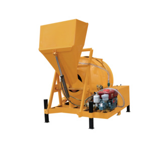 Diesel-Electric Hybrid Concrete Mixer | 16-18 m³/H High Output 25HP Drum Mixer for Industrial Construction - Product Image 2