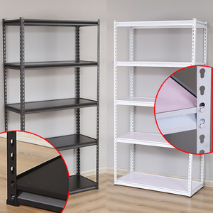 Étagères Boltless robustes 180x90x40cm Stockage pour sous-sol Cadre en acier renforcé Capacité de charge réglable 1000 kg - Product Image 6