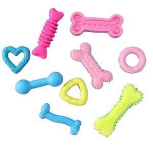 Nuevo Juguete Masticable para Perros, Resistente a Mordidas, de ABS, con Forma de Hueso, Bola y Anillo, Modelo 178, <span class=keywords><strong>2</strong></span> Piezas, para Juego Interactivo y Saludable - Product Image 1
