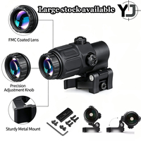 Accessoires de visée optique en alliage d'aluminium de qualité professionnelle G33 avec objectif grossissant 3x et dioptrie réglable