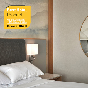 โต๊ะทำงานโรงแรมบูติกสุดหรู ดีไซน์เรียบหรู พร้อมระบบจัดการสายไฟในตัว และพื้นที่จัดเก็บในตัว เฟอร์นิเจอร์ทันสมัยสำหรับโรงแรมบูติก - Product Image 1