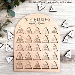 Decorazioni Natalizie in Legno, Ornamento Conto alla Rovescia del Grinch, Calendario dell'Avvento, Decorazione da Tavolo e da Appendere <span class=keywords><strong>per</strong></span> la Casa - Product Image 2