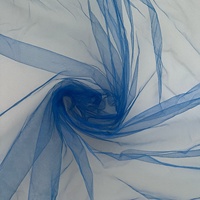 Tulle américain 100% polyester respirant, très léger, maille filet, largeur 58/60 pouces, 12g, tissu doux pour voiles de mariée et vêtements tricotés
