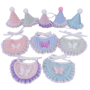 وشاح رقبة قابل للتعديل للكلاب والقطط بالجملة، باندانا مطرزة بلون واحد، إكسسوار صيفي - Product Image 1