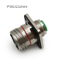 Connecteur circulaire d'aviation PSCCONN de qualité industrielle GJB599 / D38999 2 3 4 5 6 8 12 13 18 19 20 22 32 43 broches IP67 IP68 IP69
