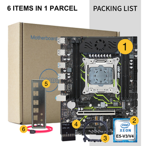 Nueva Placa Base X99 Compatible con Win11, TPM2.0, Arranque Seguro UEFI, Matx, con 4 Ranuras DDR3 para RAM, Combo <span class=keywords><strong>Intel</strong></span> <span class=keywords><strong>Xeon</strong></span> <span class=keywords><strong>E5</strong></span> <span class=keywords><strong>2678</strong></span> <span class=keywords><strong>V3</strong></span>, Kit de Placa Base X99 - Product Image 6