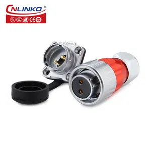 CNLINKO M20 Power Supply Plug and Socket 220V 2 Pin Electrical Male Female Waterproof Connector