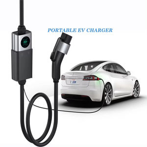 NTO pengisi daya mobil portabel, pengisi daya mobil tipe 2 EV layar LCD arus tahan air 3.5Kw 7Kw 32A - Product Image 6