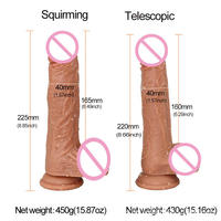 Erwachsenen-Sexspielzeuge Vaginale Vibratoren Dildo Weiblicher Silikon-Magnetvibrator 10 Frequenzen 100% Wasserdicht Masturbator Heizung Schwingfunktion