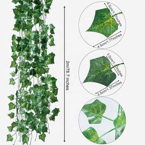 84ft 12 Pack Artificielle Lierre Guirlande Faux Feuille Plantes Vigne pour Fête De Mariage Jardin Cuisine En Plein Air Vert Suspendu Feuilles Guirlandes - Product Image 6