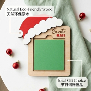 Custom Wooden Santa Mail Frame Christmas Elf <b>Message</b> <b>Board</b> Kids Holiday Countdown Note Holder Decoration Gift Plaque - Product Image 6