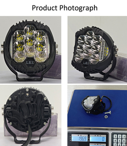 Vente en gros de phares de travail LED de remplacement de 5 pouces, 7 pouces, 9 pouces, 12V 90W 8000LM, phare de conduite, phare de voiture, projecteur, moto tout-terrain - Product Image 6
