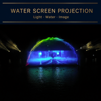 Fuente de Agua con Pantalla Láser Programable para Exteriores LISHI, con Control Musical y Proyector para Espectáculos en Lagos