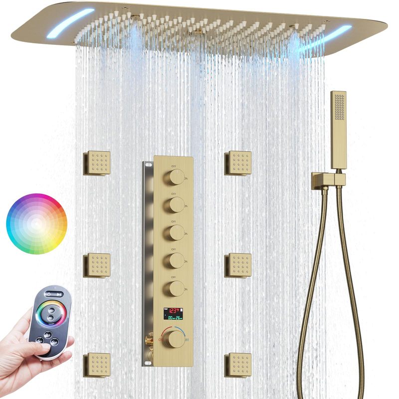 Ceiling Mount 64 Color LED Rainfall