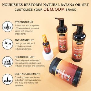 <span class=keywords><strong>Shampooing</strong></span> antipelliculaire naturel sans sulfate à l'huile de Batana pour la santé du cuir chevelu, réparation des cheveux abîmés, traitement capillaire, formule rafraîchissante - Product Image 4