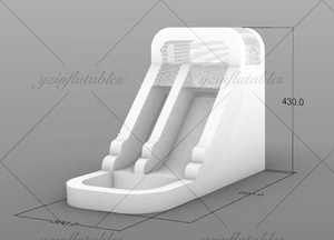 Outdoor White Commercial Inflatable <strong>Slides</strong> with <strong>Swimming</strong> <strong>Pool</strong> <strong>Slide</strong> Kids Playground Bounce House with Water <strong>Pool</strong> - Product Image 6