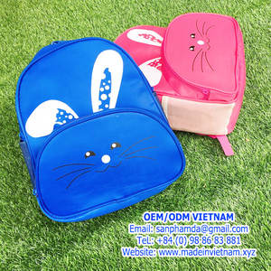 Polyester Maternelle Bleu Marine Personnalisé Couleur Sac École OEM ODM Vietnamien Mignon Dessin Animé Imprimé Usine Sacs D'école - Product Image 4